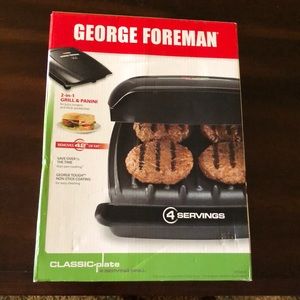 NIB George Foreman 2 in 1 Grill & Panini
